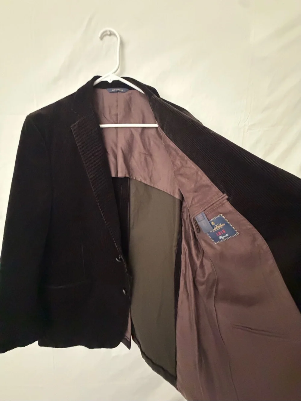 Brooks Brothers 1818 Fitzgerald Men’s Corduroy Sport Coat 42R Brown(A814)